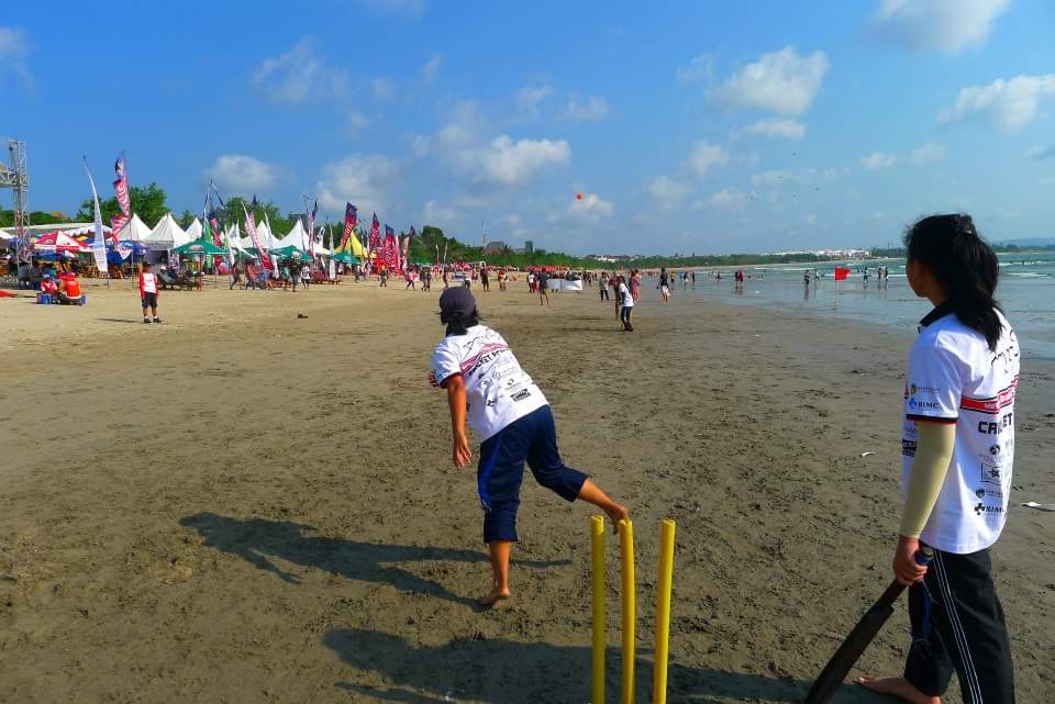 Cricket at Kuta Beach, Bali