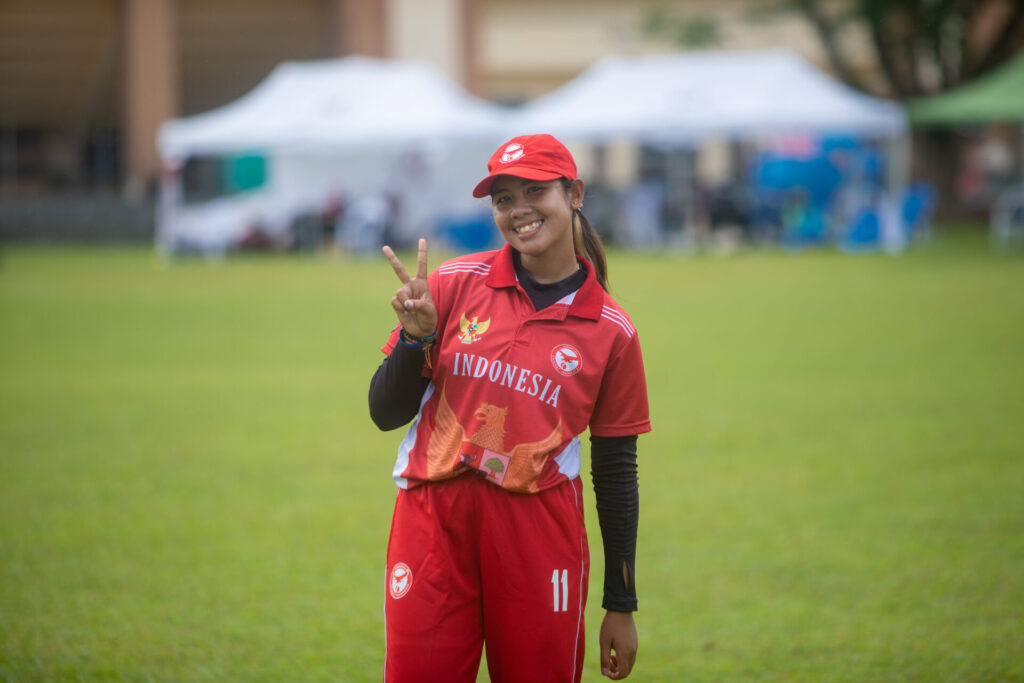Wesika Ratna Dewi was a standout for Indonesia (Supplied: Vanuatu Cricket)